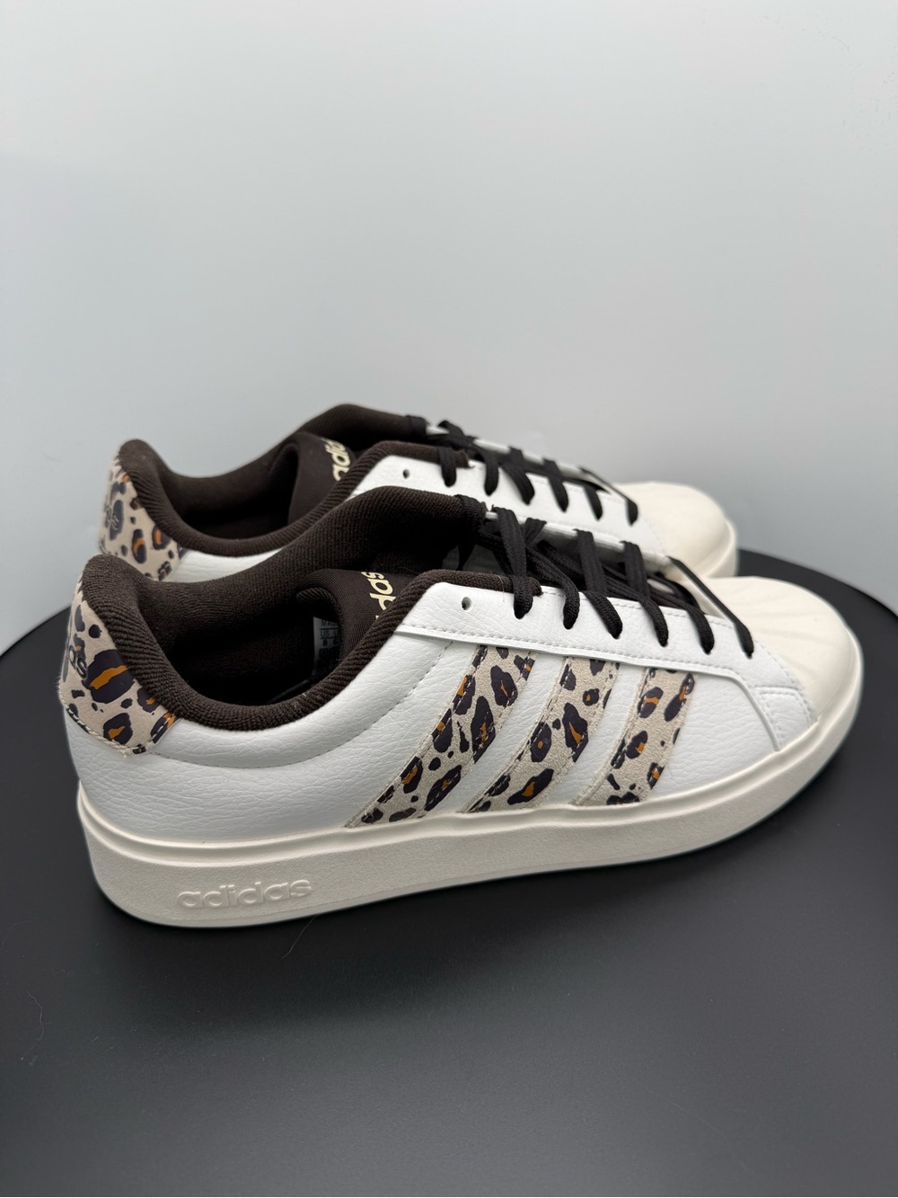 adidas Women’s Streettalk Sneakers with Leopard Accents - Unworn